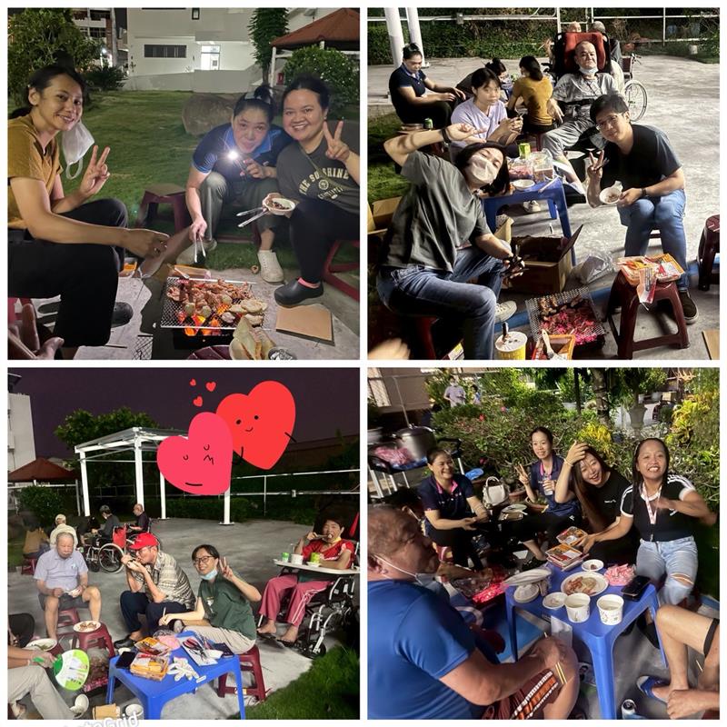 中秋節烤肉活動,宜福住宿長照機構