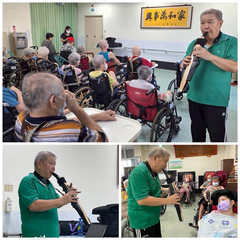 晚風薩克斯風樂團音樂表演,宜福住宿長照機構